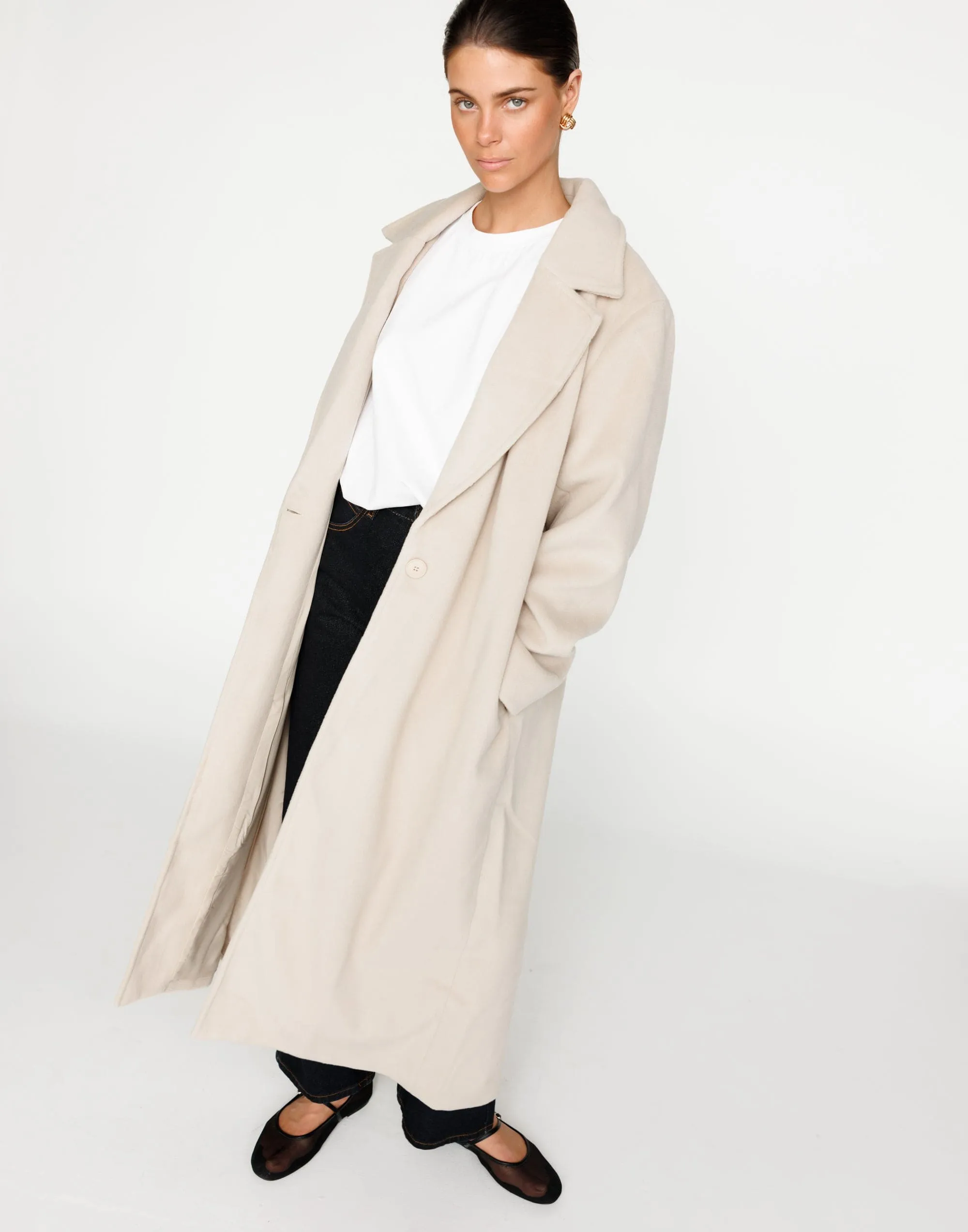 Abbey Trench Coat (Latte)