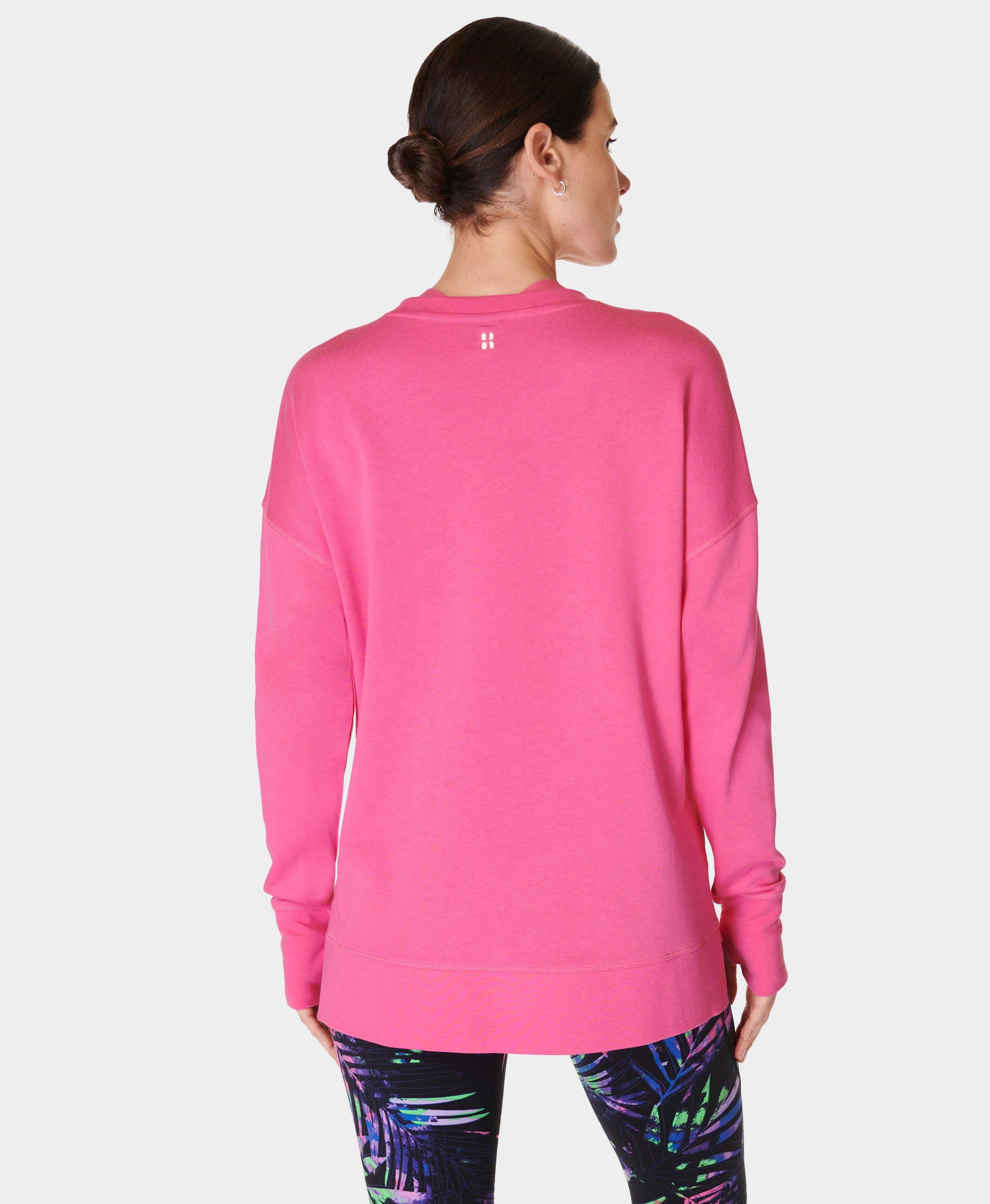 After Class Longline Sweatshir Sb8985 Camellia-Pink