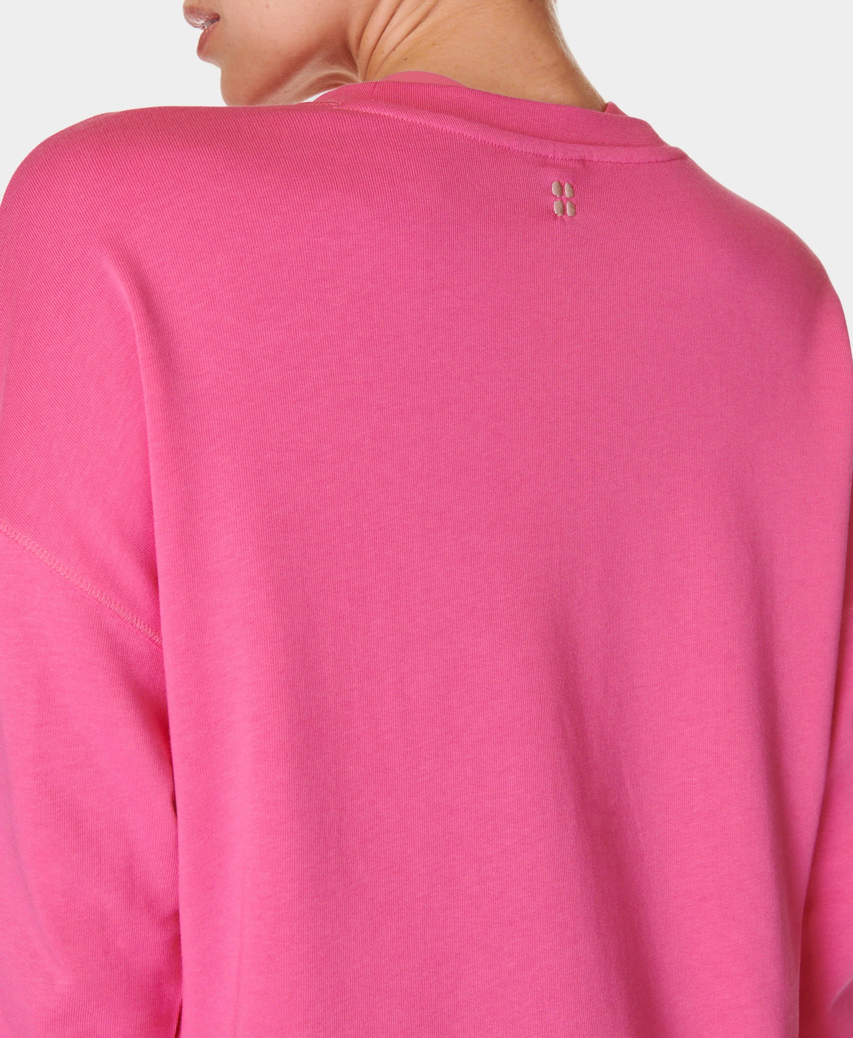 After Class Longline Sweatshir Sb8985 Camellia-Pink