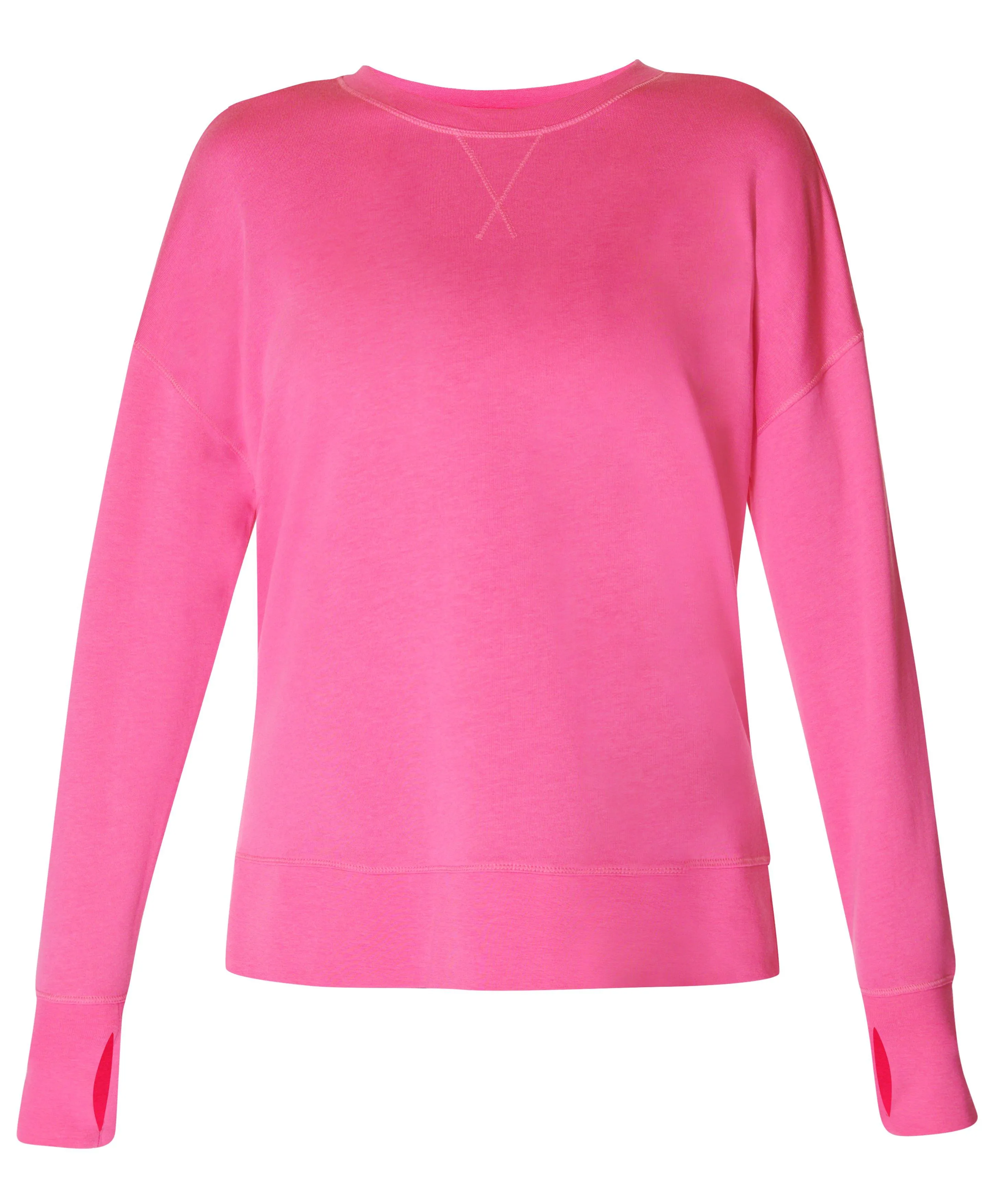 After Class Longline Sweatshir Sb8985 Camellia-Pink