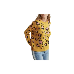 Animal Print Thick Cozy Knit Sweater