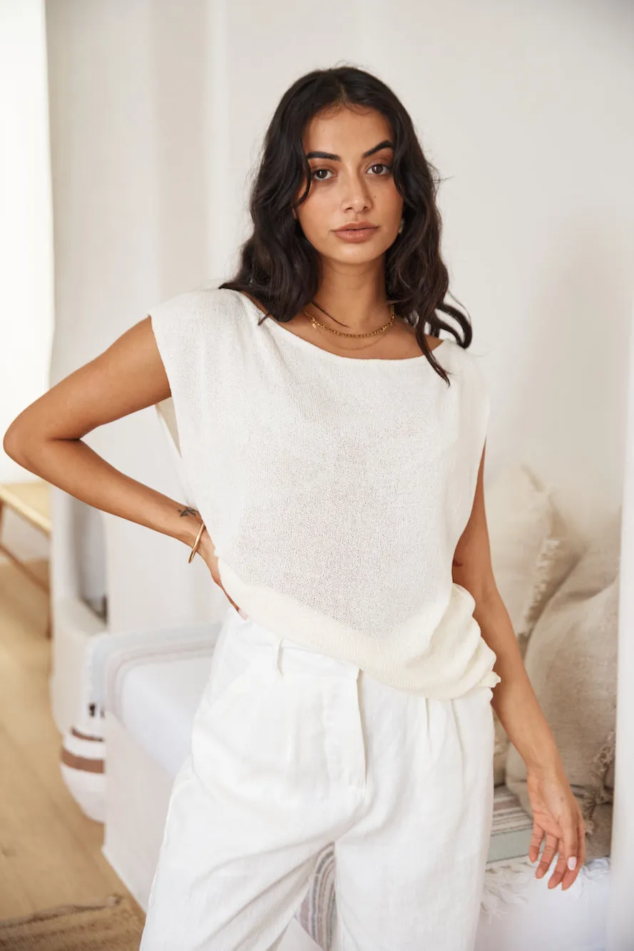 Calming Breeze Tank Top Beige