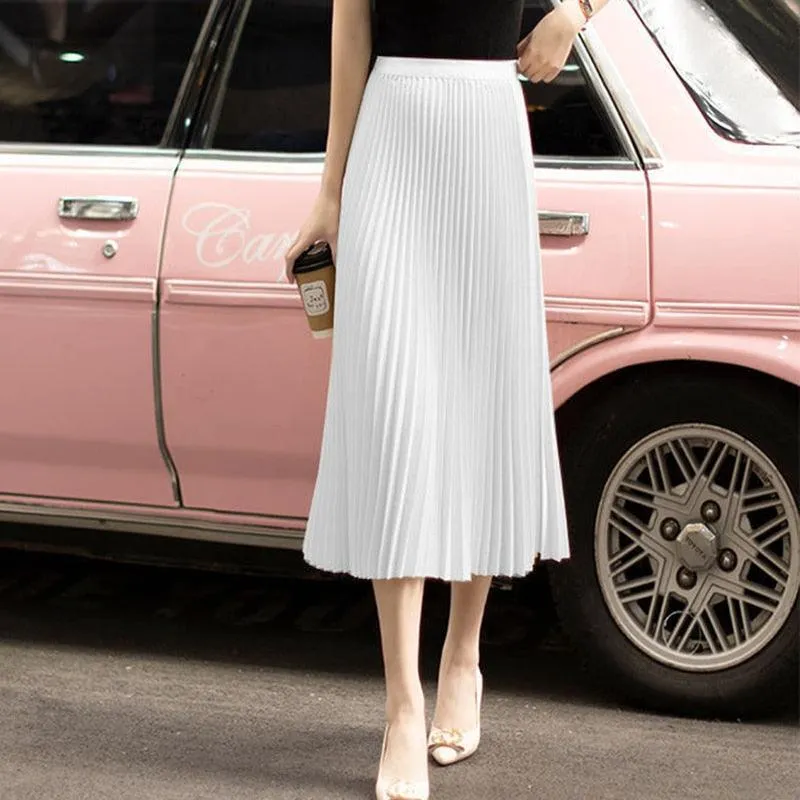 Chic Satin Silk Midi Skirt - A Summer Wardrobe Staple