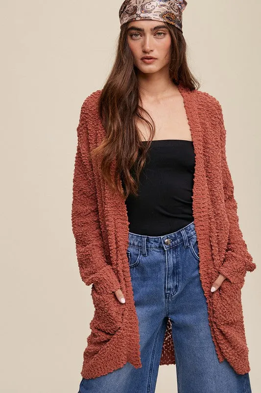 Cozy Corner Long Knit Cardigan Sweater