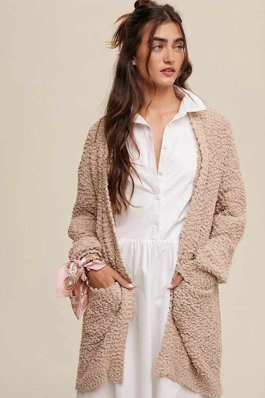 Cozy Corner Long Knit Cardigan Sweater