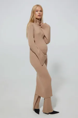 Cozy Knit Oversized Midi Dress