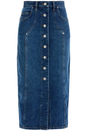 Isabel Marant Etoile Denim Vandy Skirt For