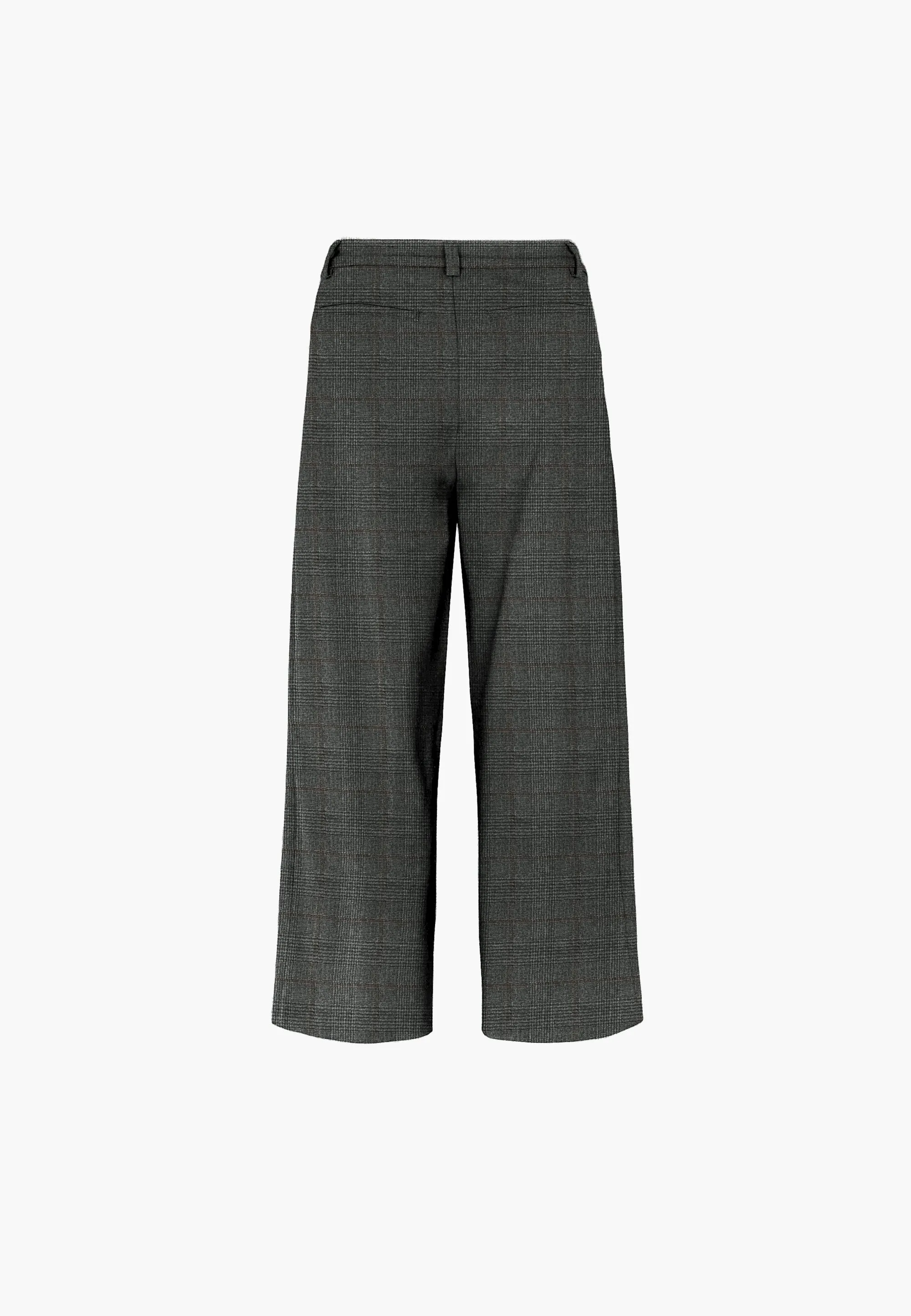 June Loose - Medium Length - Anthracite Tartan Check