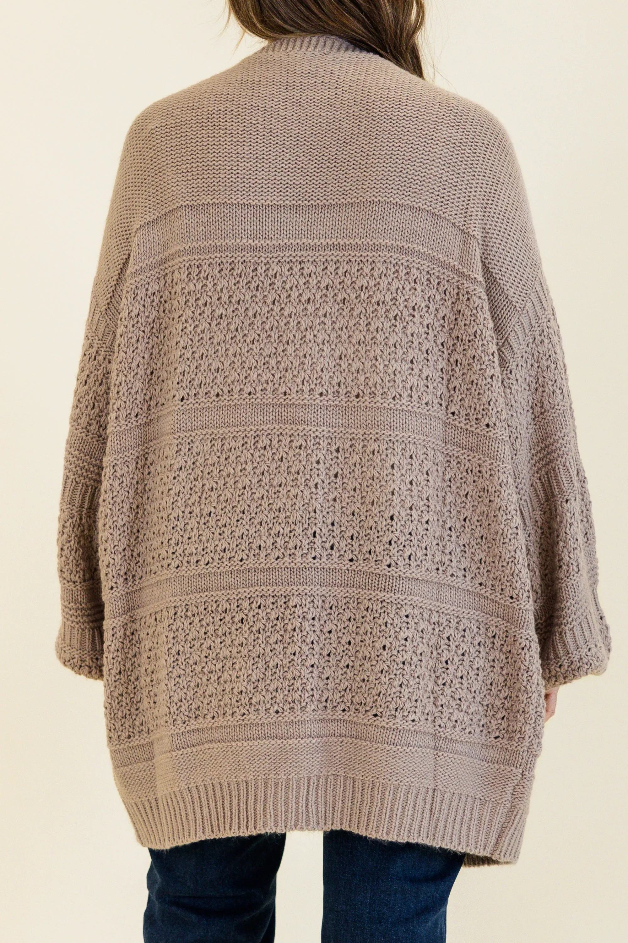 Keepin' Cozy Cardigan, Taupe