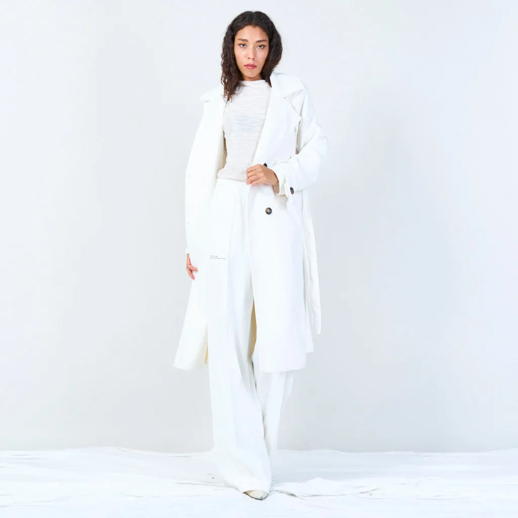 Long tailored trench coat wholesale