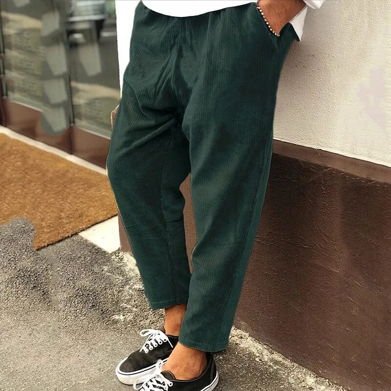 Men's Loose Casual Corduroy Pants