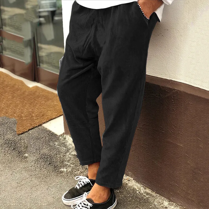 Men's Loose Casual Corduroy Pants