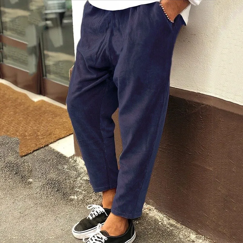 Men's Loose Casual Corduroy Pants