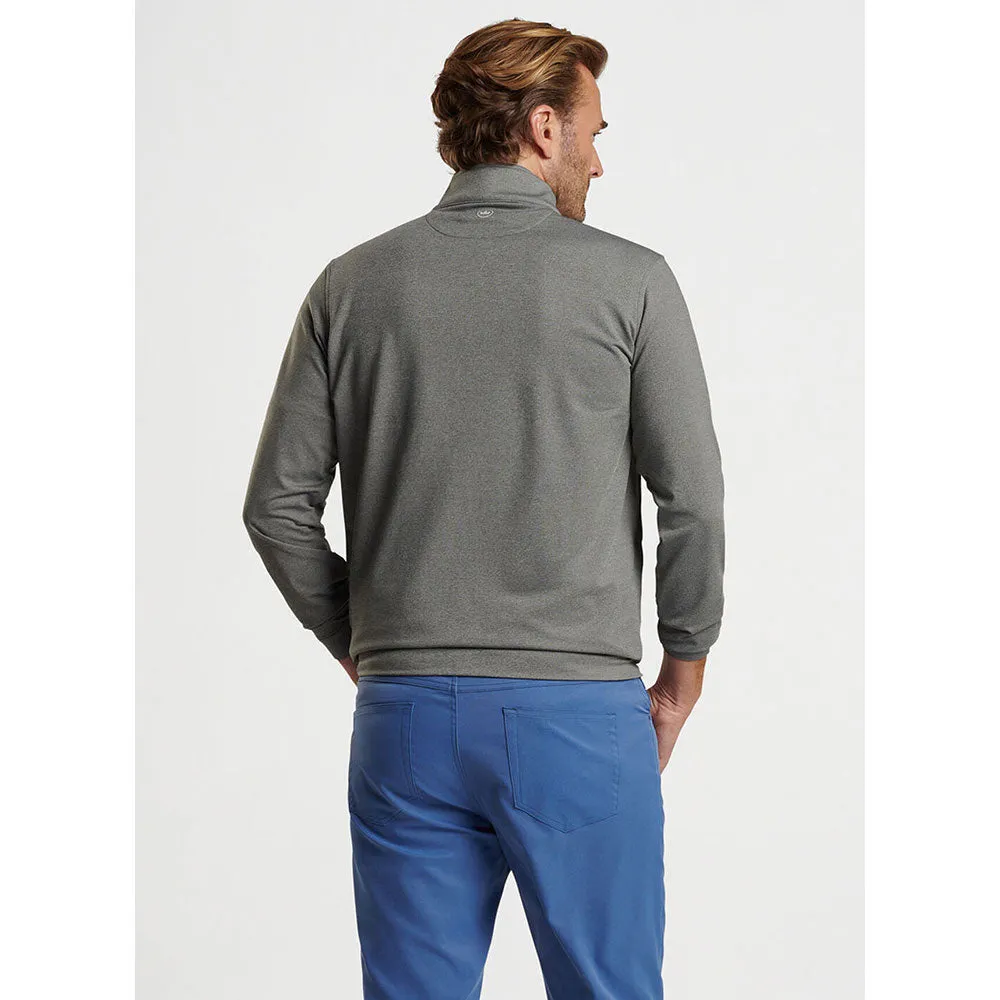 Peter Millar Perth Mélange Performance 1/4 Sweater - Smoke*