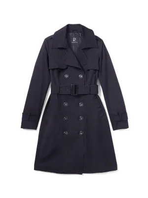 Piped Military Belted Trenchcoat - City Trench Collection