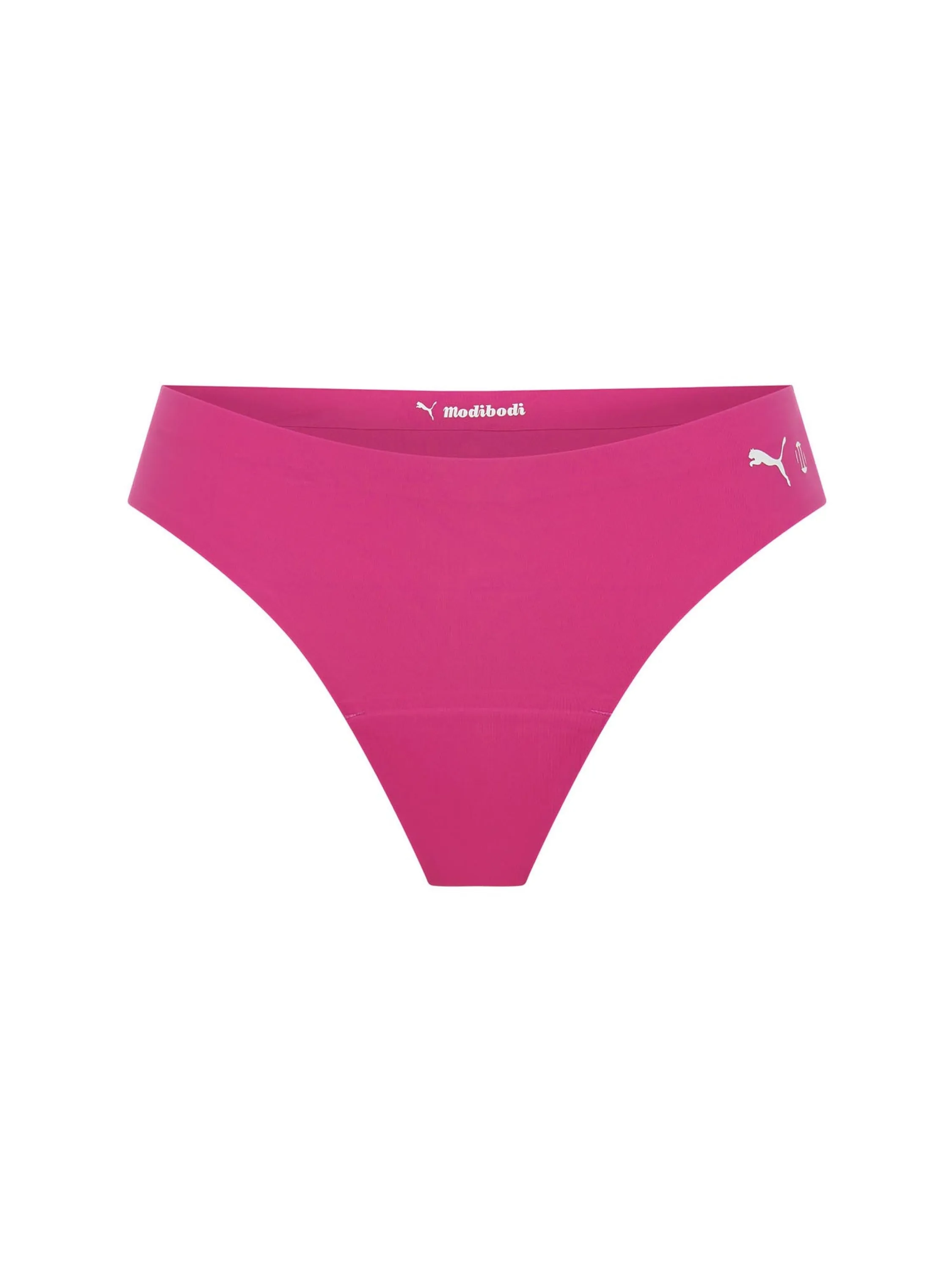 Puma X Modibodi Seamfree Active Thong Light-Moderate Garnet Rose Pink