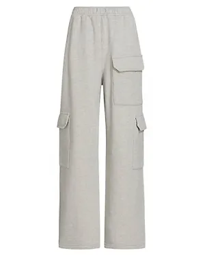 Ramsey Wide Leg Sweatpant in Heather Grey