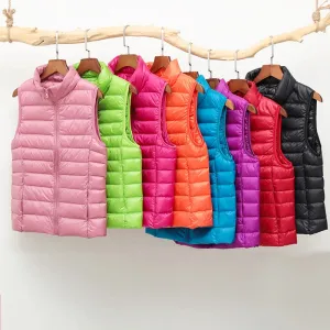 Women's Warm Vest Lightweight Padded Ultralight Quilted Puffer